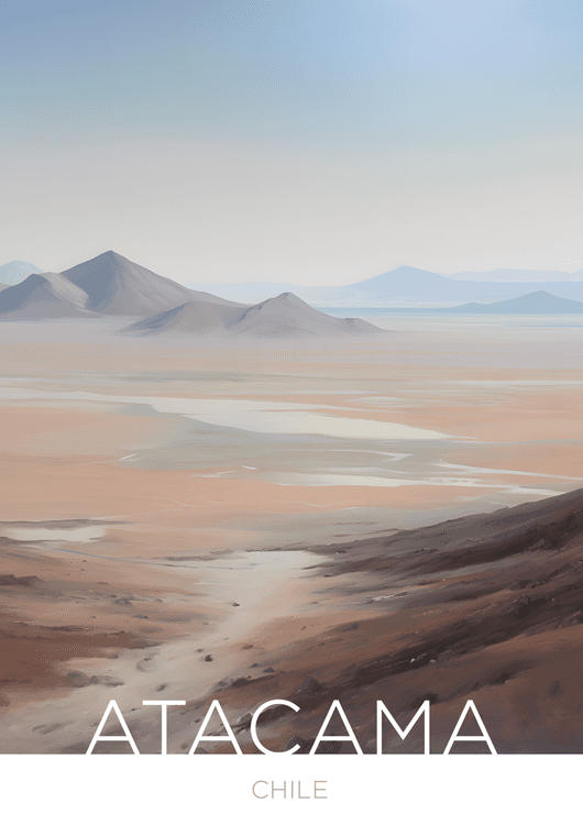The Atacama Desert - Chile - Oil Painting Technique preview