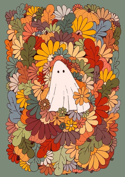 Ghost and flowers preview