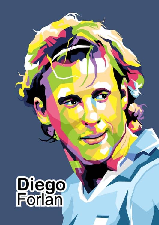 Diego Forlan legend football in wpap trending preview