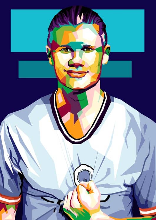 Erling Haaland in best illustration preview