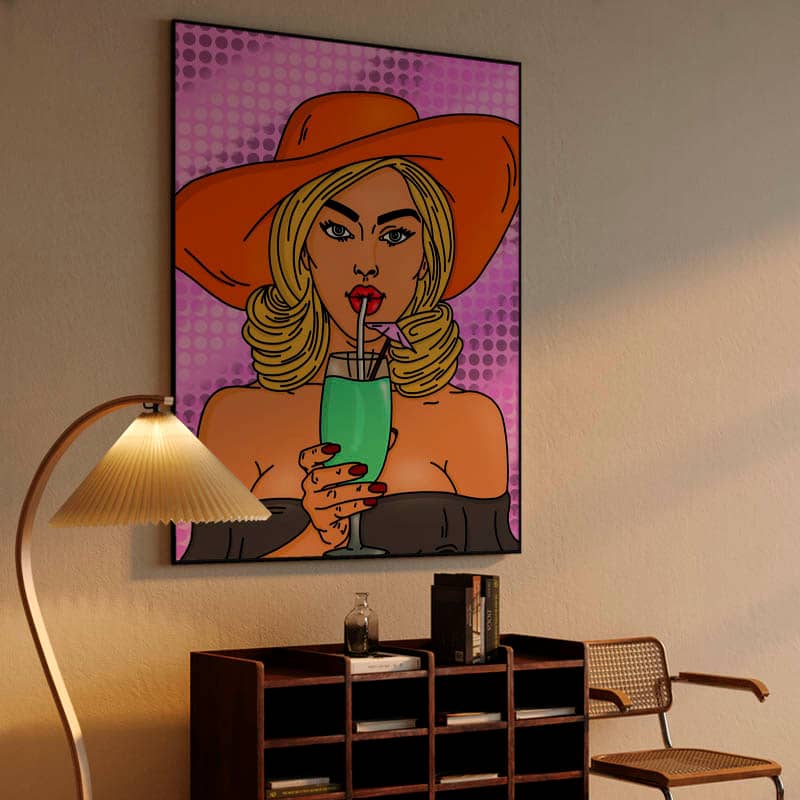 Woman with drink preview