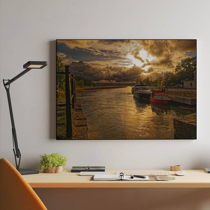 Springtime evening sun preview