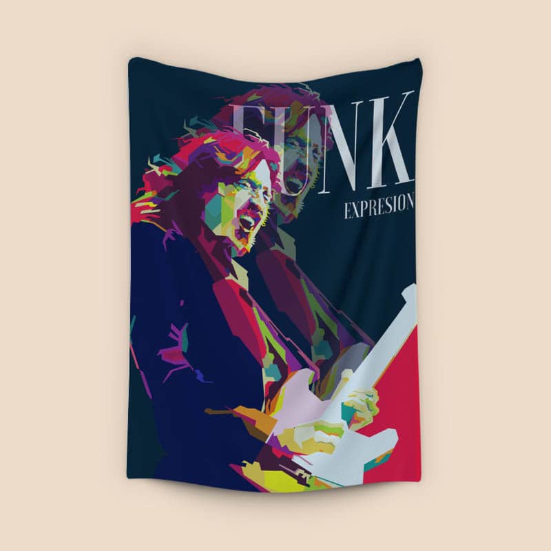 John Frusciante Funk Guitarist Pop Art WPAP - Canvast Print preview