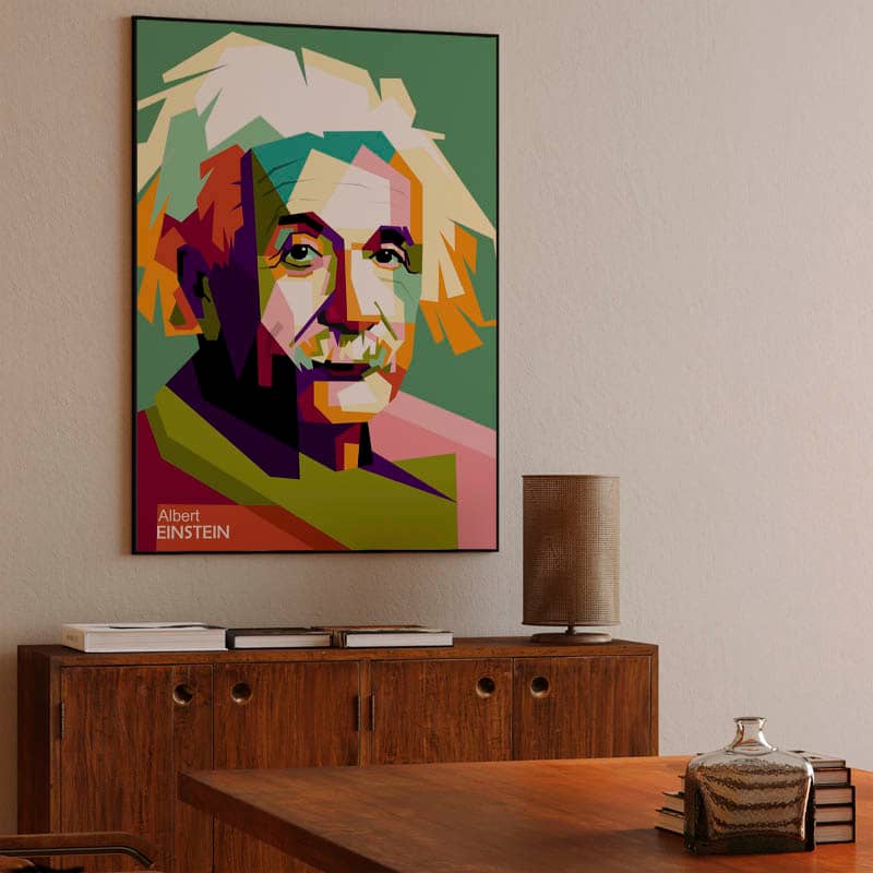 Einstein in wpap pop art preview
