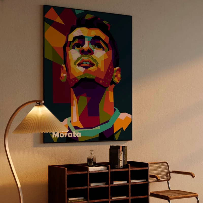 Alvaro Morata in wpap pop art preview