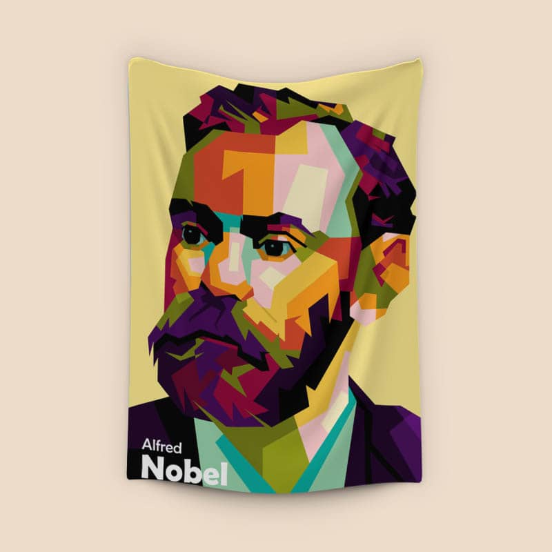 Alfred Nobel in Pop art amazing preview
