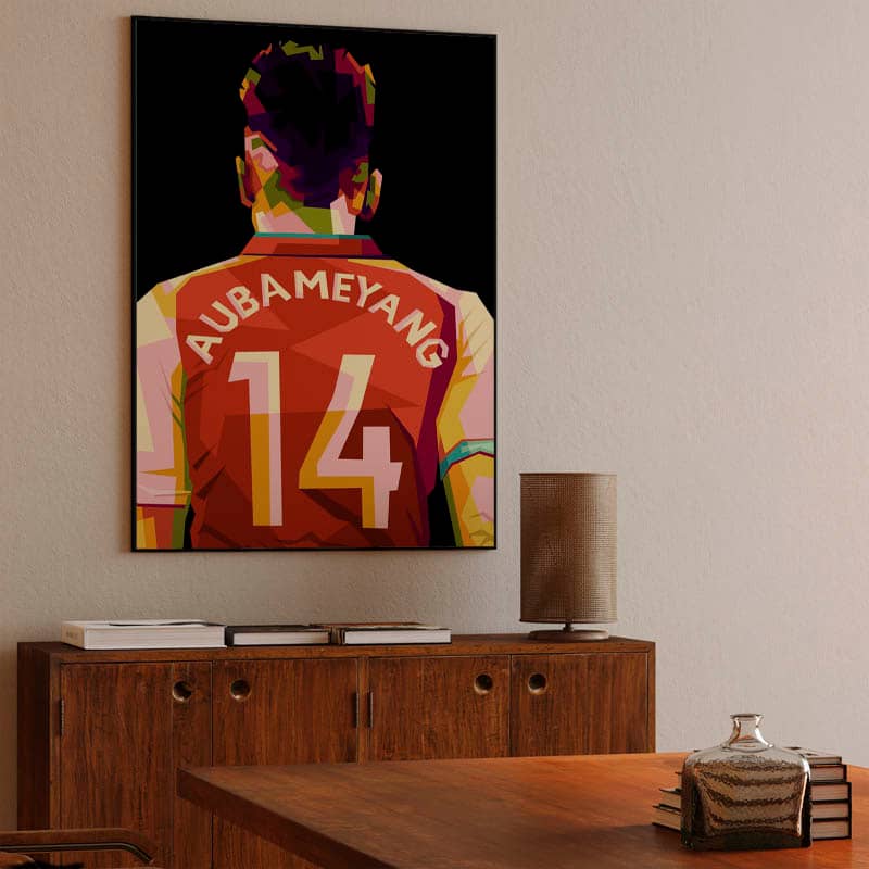 Emerick Aubameyang in amazing pop art preview