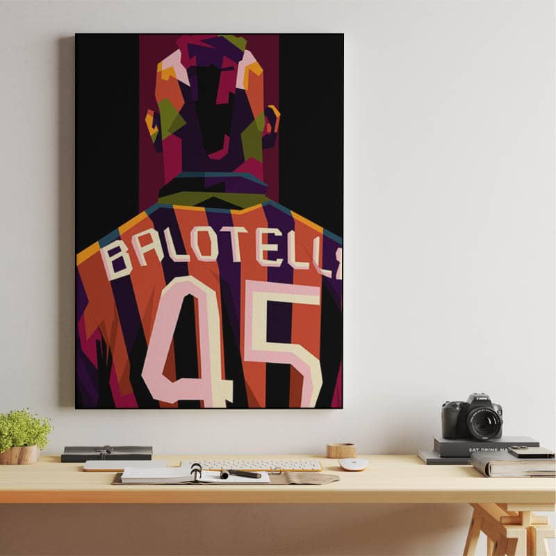 Mario Balloteli in amazing pop art preview