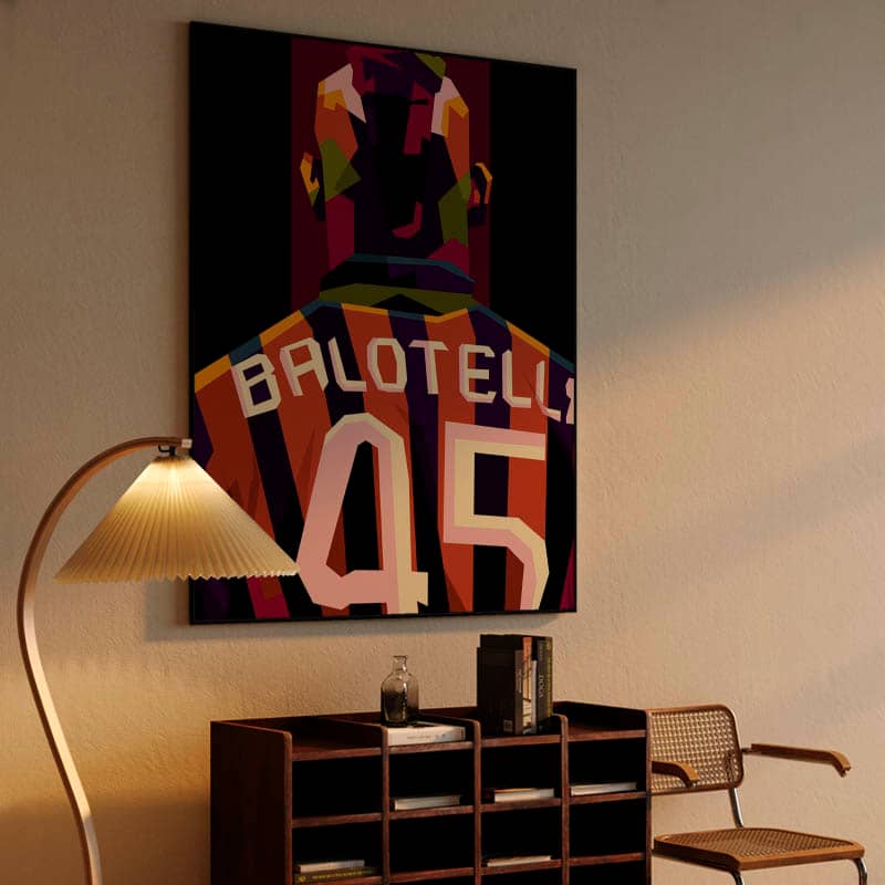 Mario Balloteli in amazing pop art preview