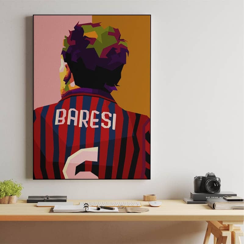 Franco Baresi in wpap pop art preview