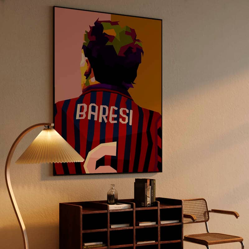 Franco Baresi in wpap pop art preview