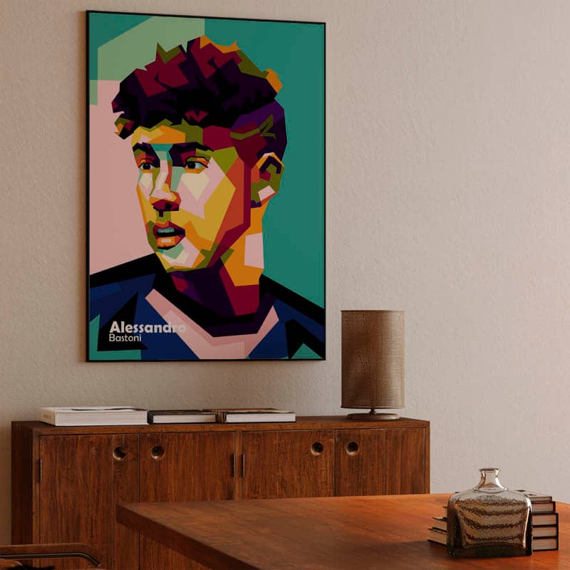 Alessandro Bastoni in wpap pop art preview