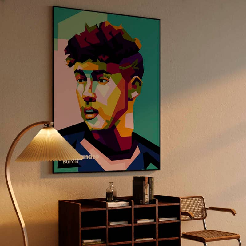 Alessandro Bastoni in wpap pop art preview