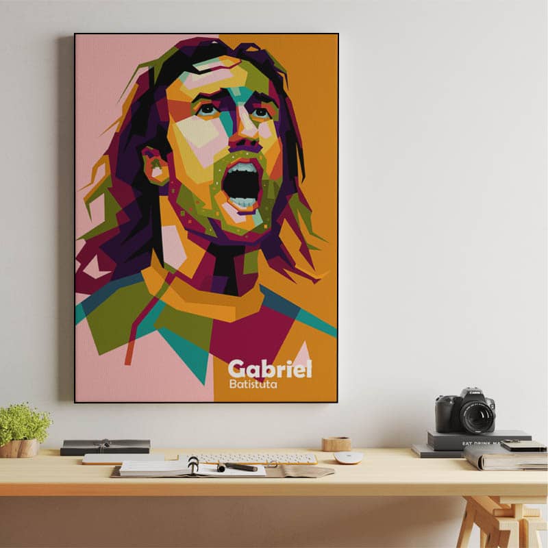 Gabriel Batistuta in wpap pop art preview
