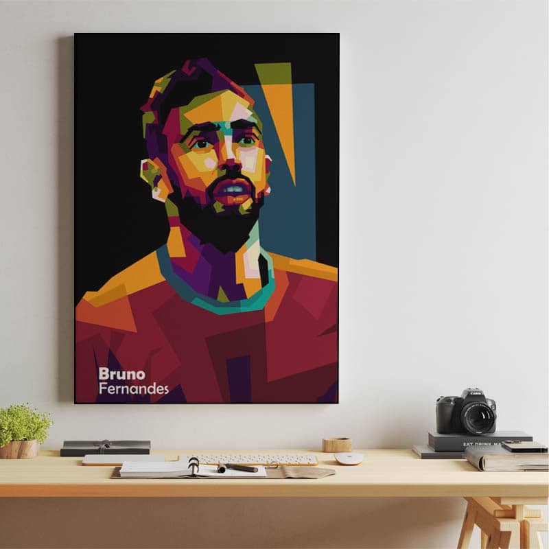Bruno Fernandes in wpap pop art preview