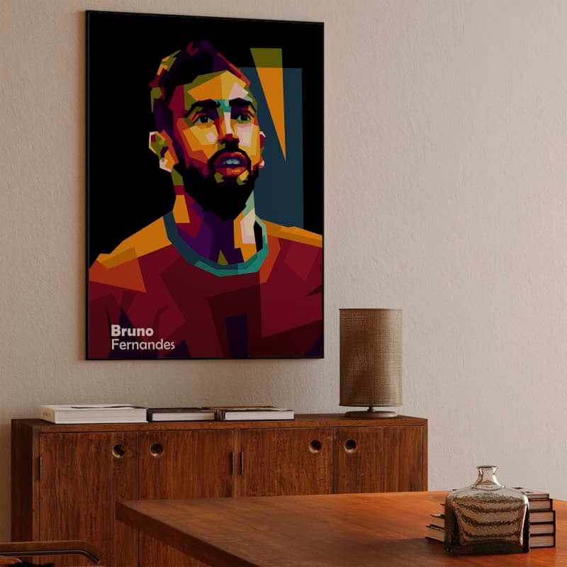 Bruno Fernandes in wpap pop art preview