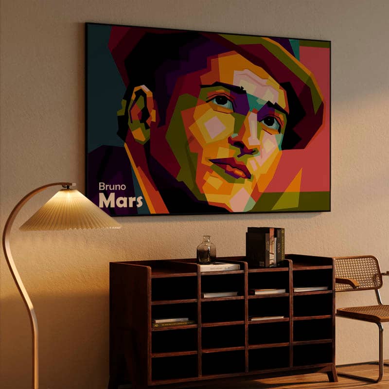 Bruno Mars in wpap art preview