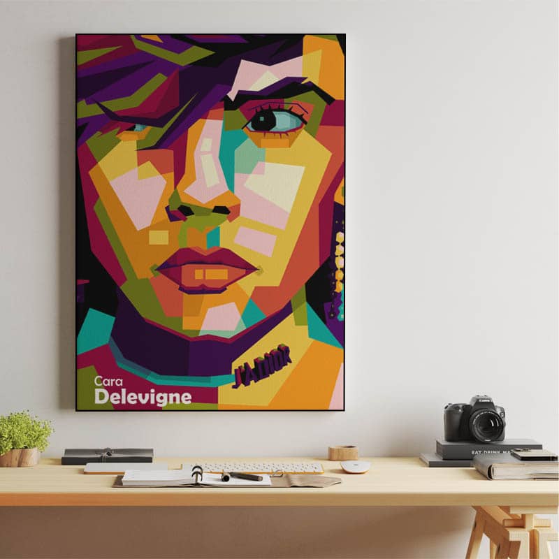 Cara Delevigne in wpap pop art preview