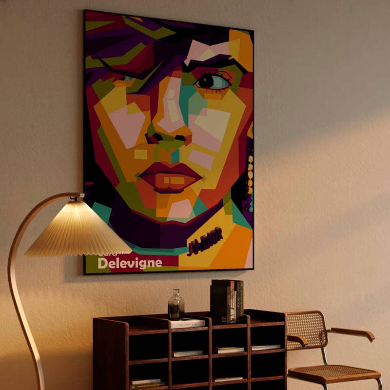 Cara Delevigne in wpap pop art preview