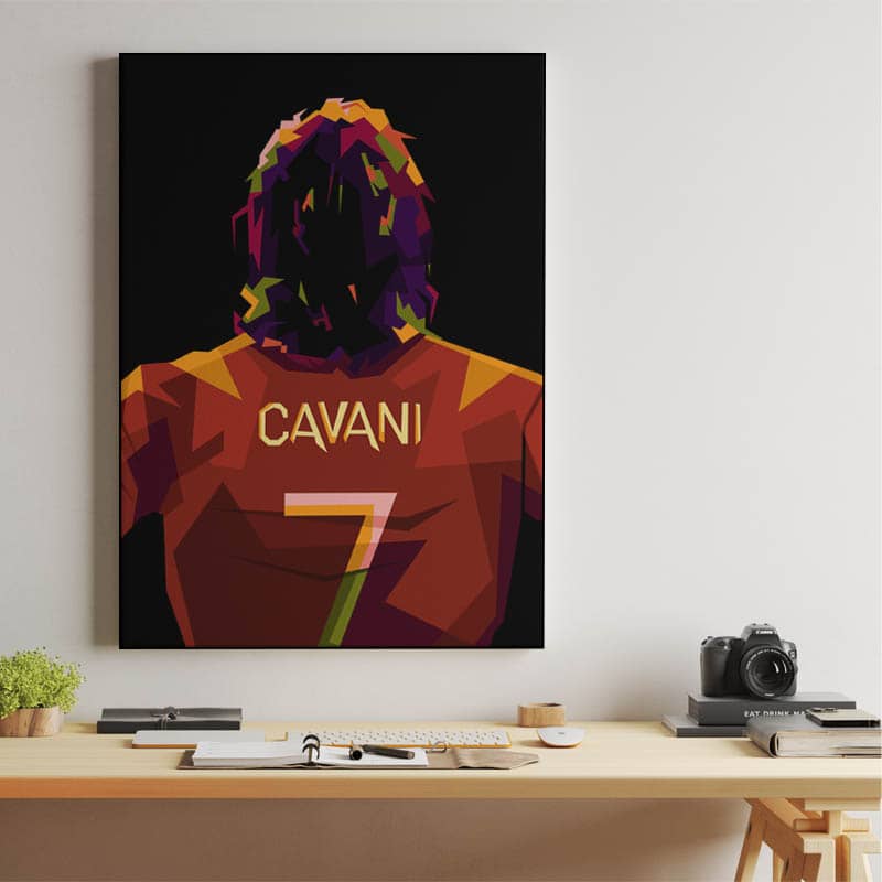 Edinson Cavani in amazing pop art preview