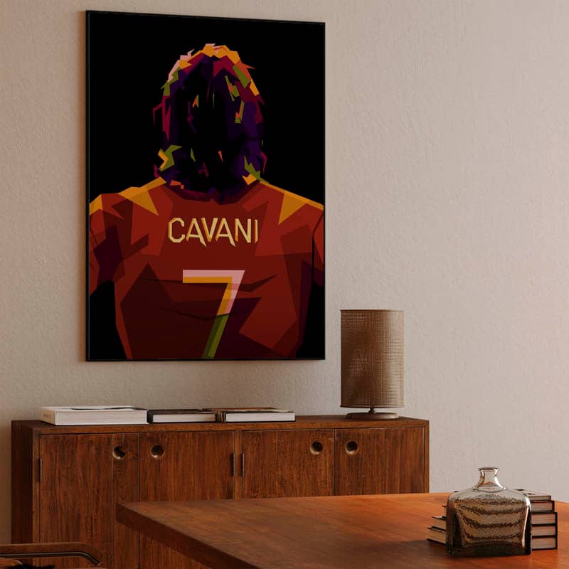 Edinson Cavani in amazing pop art preview