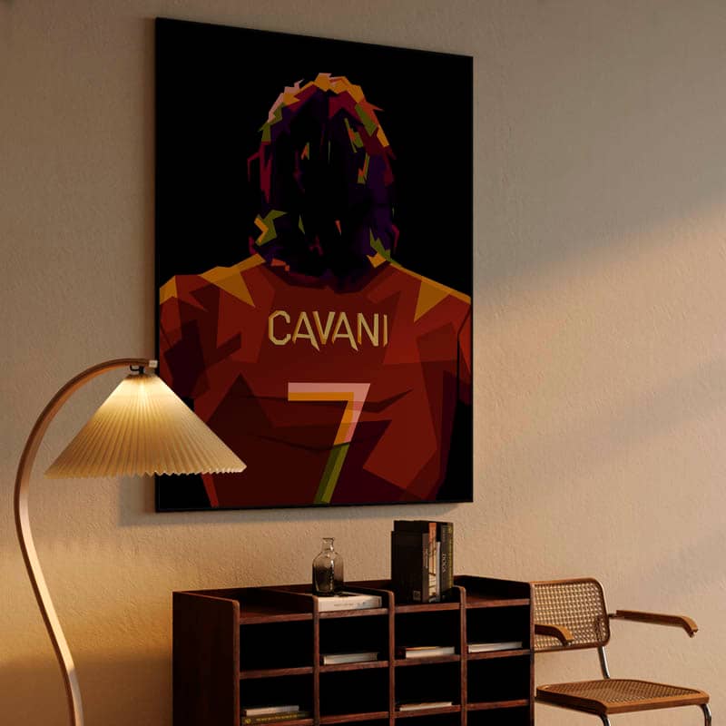 Edinson Cavani in amazing pop art preview
