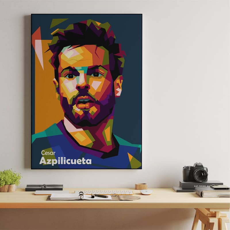Cesar Azpilicueta in amazing pop art preview