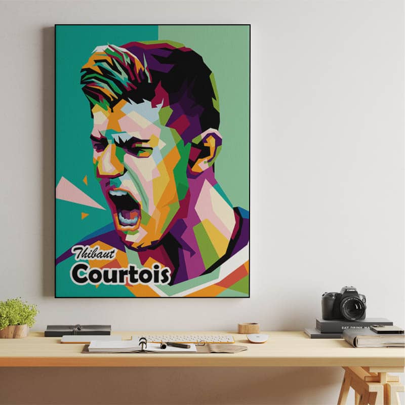 Thibaut Courtois in wpap pop art preview