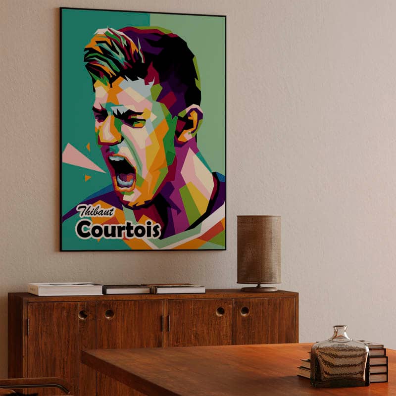 Thibaut Courtois in wpap pop art preview