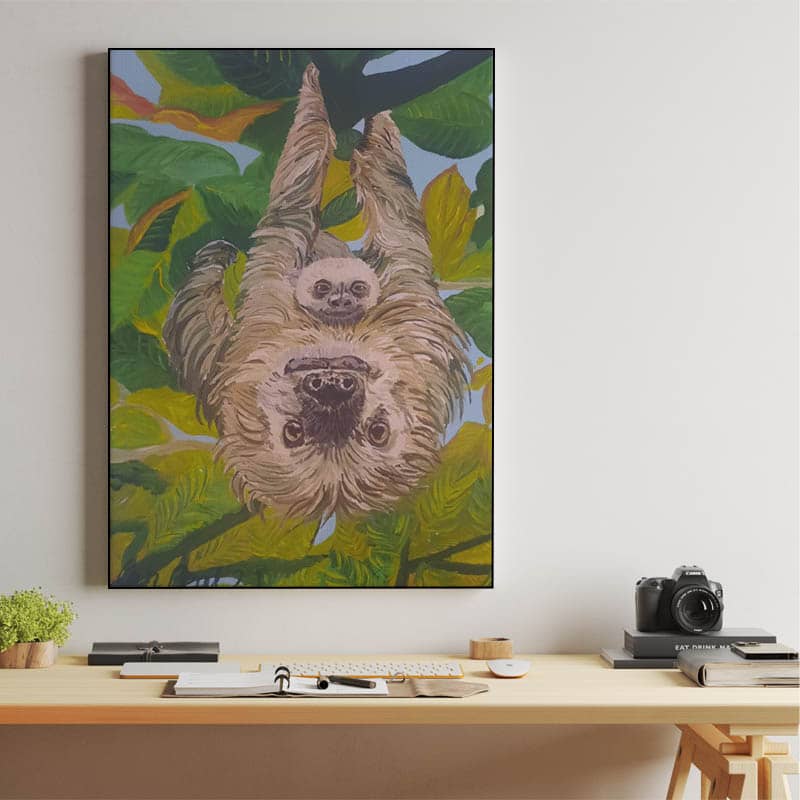 Mother and child Sloths preview