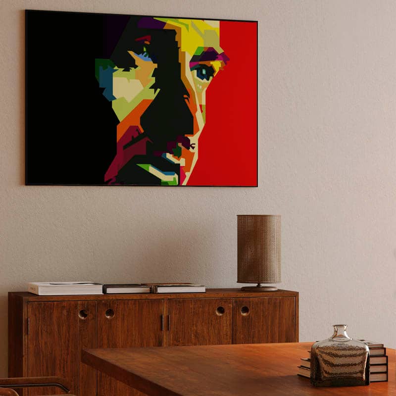 Peter Gabriel Pop Art WPAP Canvas Print preview