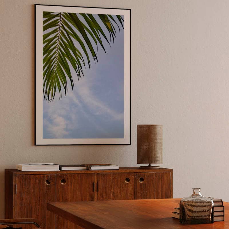 "A Green Palm Grove with the Blue Sky" preview