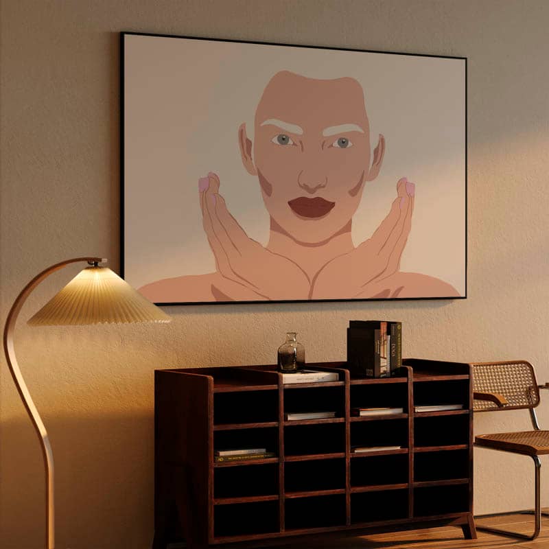 Futurist woman portrait preview