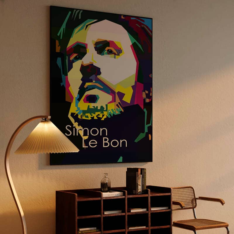 Simon Le Bon Pop Art WPAP - Canvast Print preview
