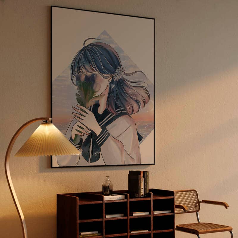 Anime girl, in the sea preview