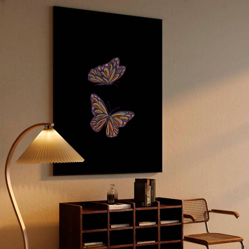 Rainbow butterflies preview