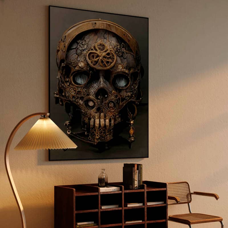 Steampunk skull preview