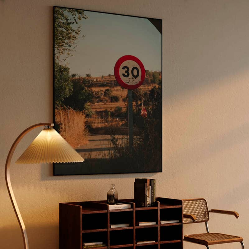 Traffic sign - Fuentes Claras reservoir, Ávila preview