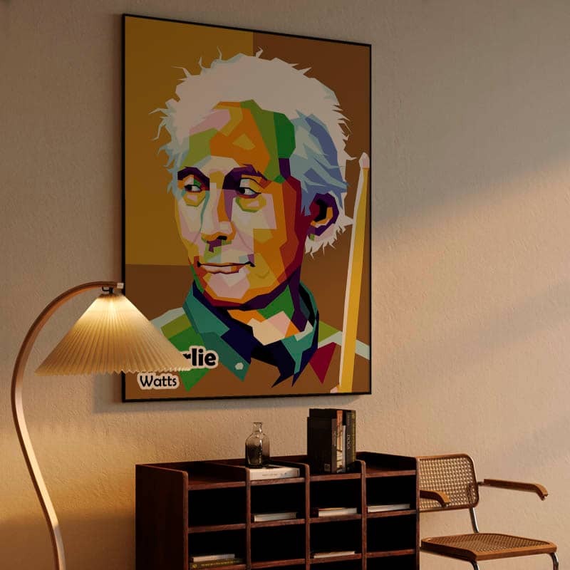 Charlie Watts in trend pop art preview
