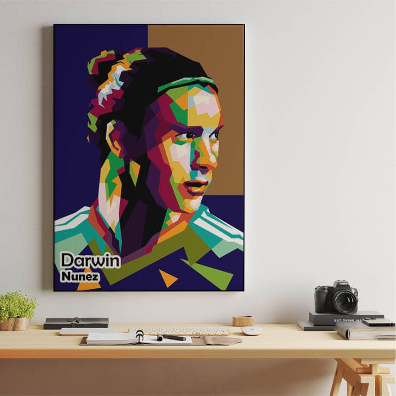 Darwin Nunez in trend Football pop art preview