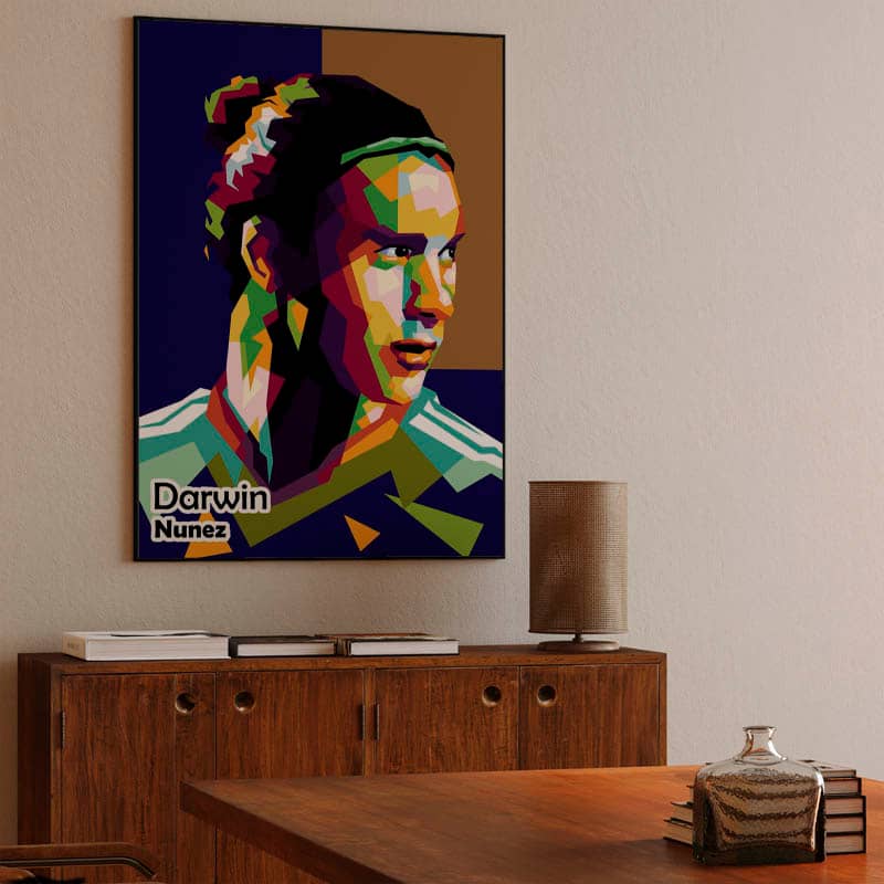 Darwin Nunez in trend Football pop art preview