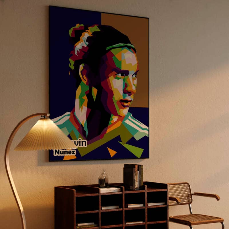 Darwin Nunez in trend Football pop art preview