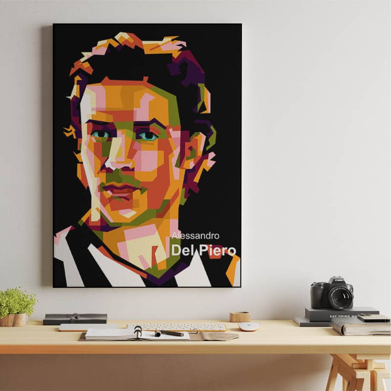 Del Piero in pop art amazing preview