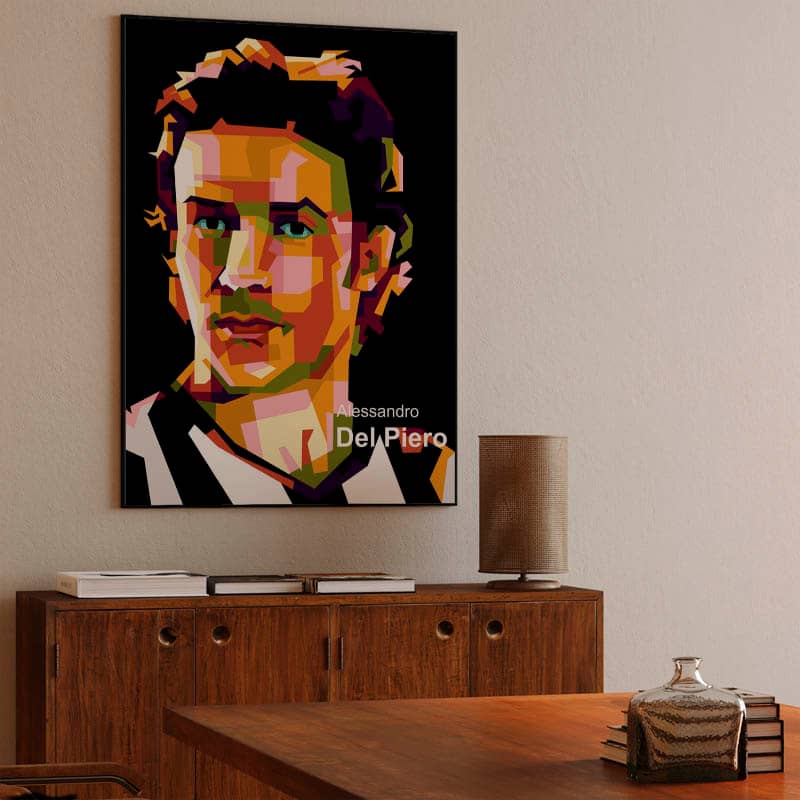 Del Piero in pop art amazing preview