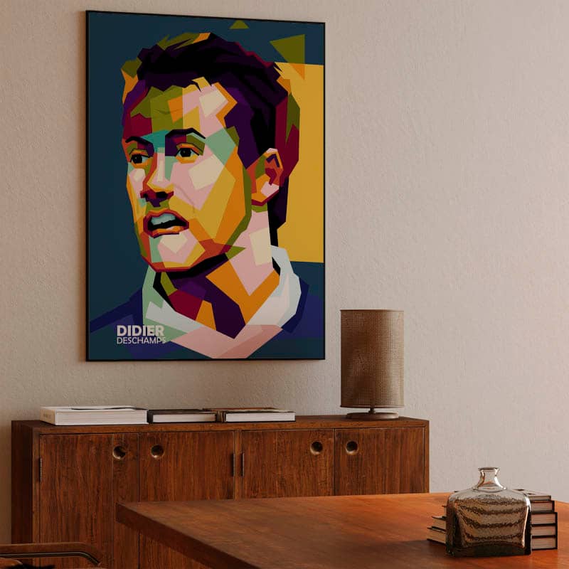 Legend Football Didier Deschamps in wpap art preview