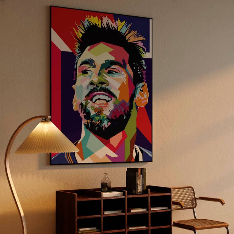 Lionel Messi in wpap pop art preview