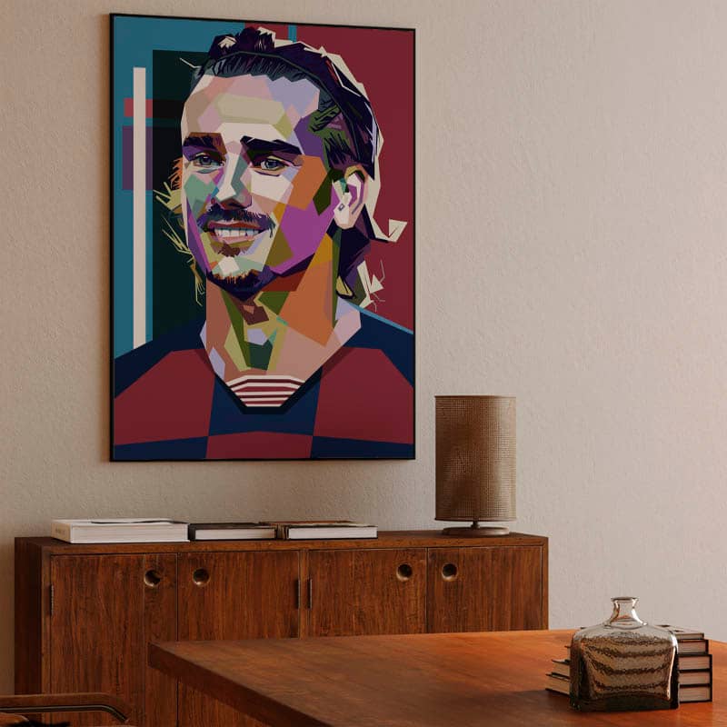 Antoine Griezmann in wpap pop art preview