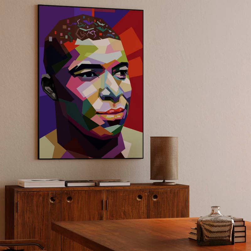 Mbappe in wpap pop art preview