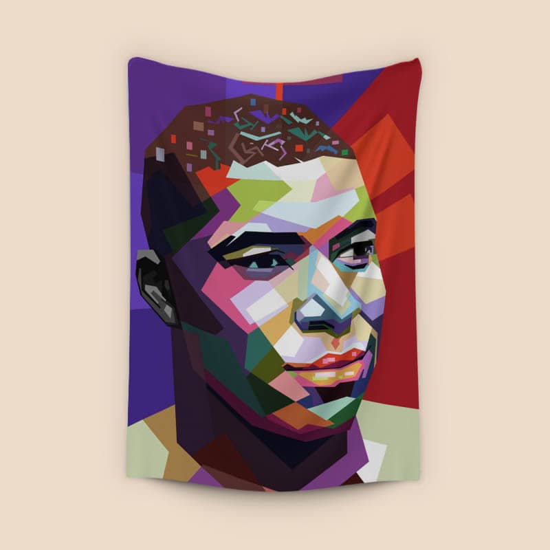 Mbappe in wpap pop art preview