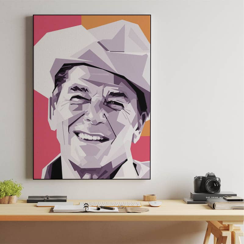 Ronald Reagan black &amp; white preview